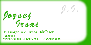 jozsef irsai business card